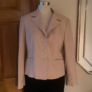 Talbots Tan Blazer Jacket Coat Sz 12